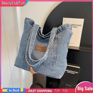 Túi Xách denim Cỡ Lớn Thời Trang Đơn Giản Cho Nữ