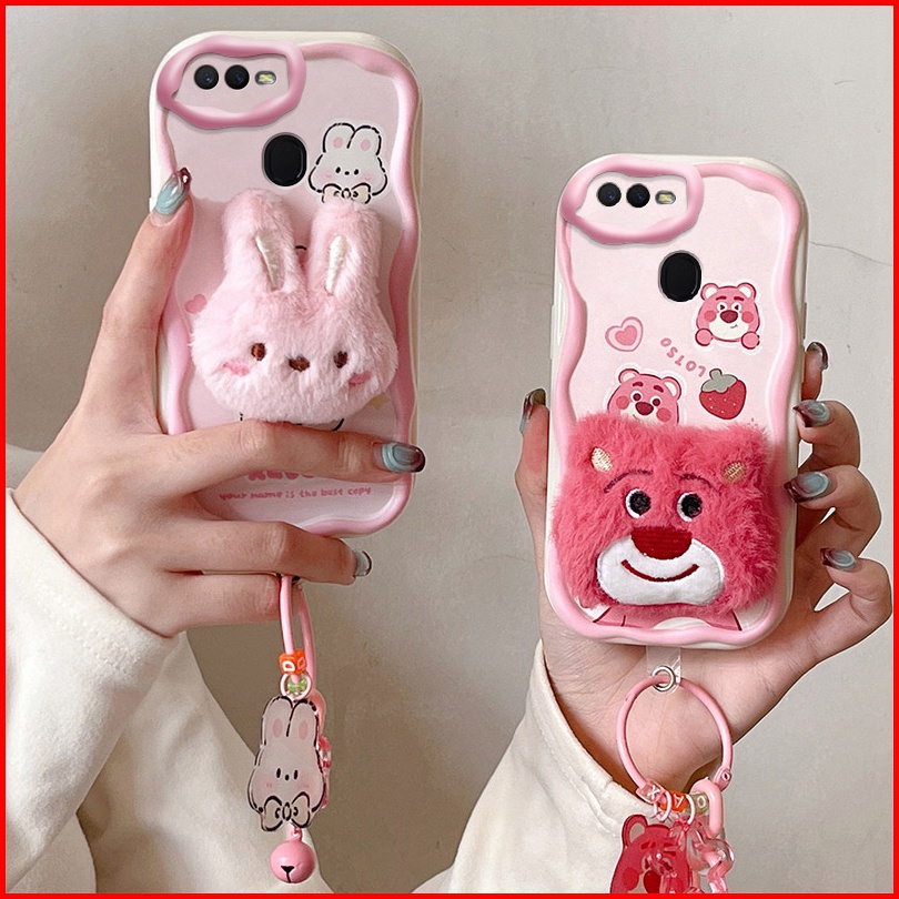 Ốp lưng Oppo F9 Ốp lưng Oppo A5S Ốp lưng Oppo A7 Ốp lưng Oppo A12 Ốp Điện Thoại Trang Trí Thú Nhồi Bông Dễ Thương Cho oppo a5s a7 a12 f9 a5s bbmr