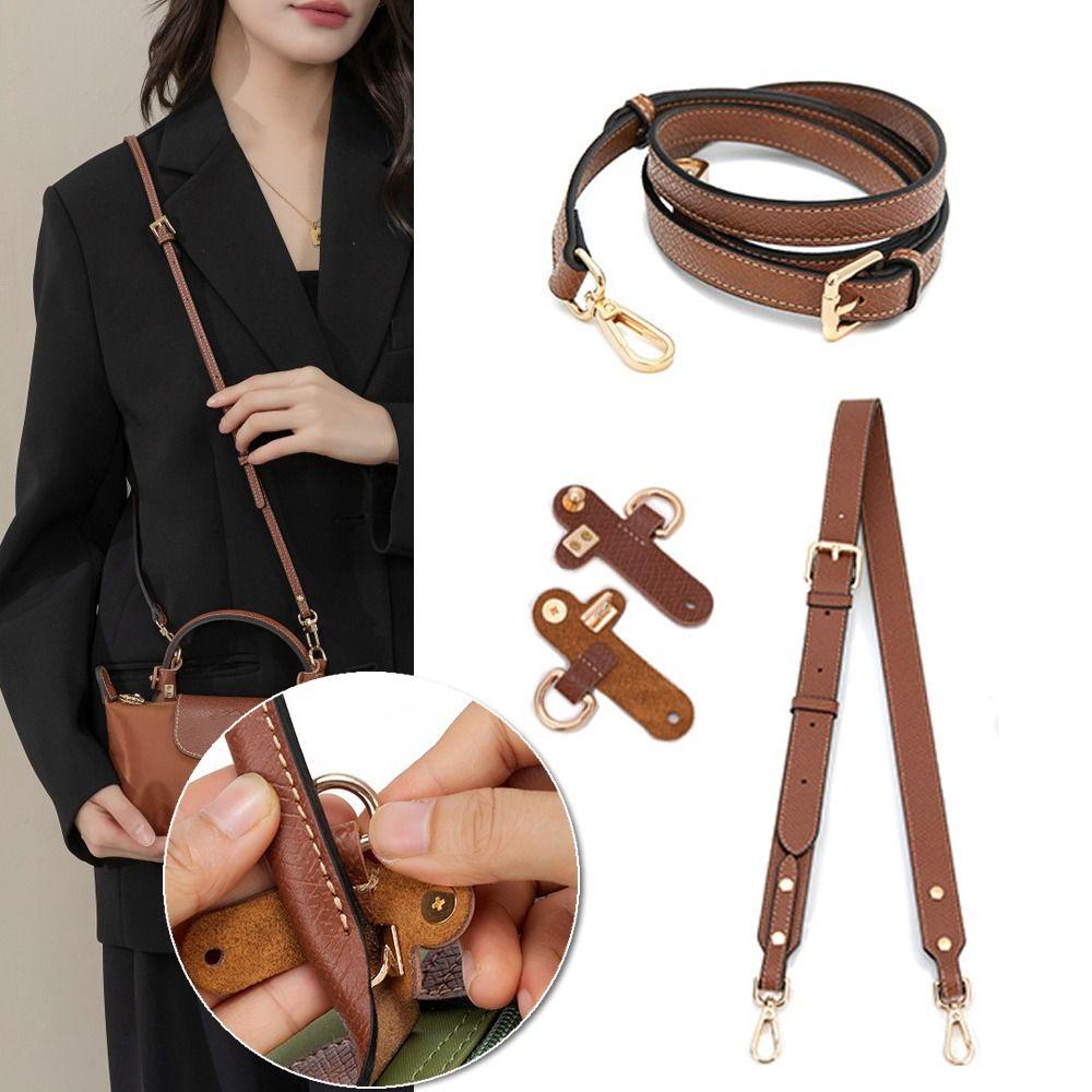 Dây da GUSTAVA, Dây đeo vai Khóa biến hình không đục lỗ, Khóa treo chuyển đổi thay thế cho Longchamp