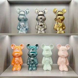 Tượng Gấu Bearbrick decor Bunnies bằng sứ cao 28cm decor nhà văn phòng quà tặng sinh nhật độc đáo