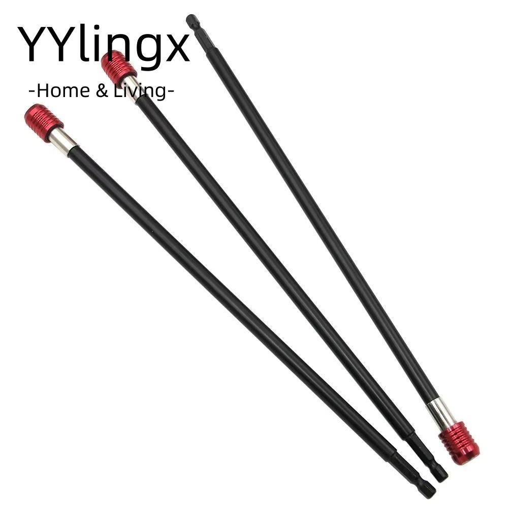 YYlingx Thanh nối dài tuốc nơ vít YYLINGX, Thanh nối dài tự khóa tay cầm 300mm, Phụ kiện dụng cụ di động Phát hành nhanh nối dài mũi vít hình lục giác