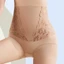 JUNYUE88US Máy định hình cơ thể sau sinh, Máy định hình eo cao Máy định hình giảm béo, Huấn luyện viên eo thun Cotton Đáy quần lót kiểm soát bụng Quần lót ren hoa sau sinh