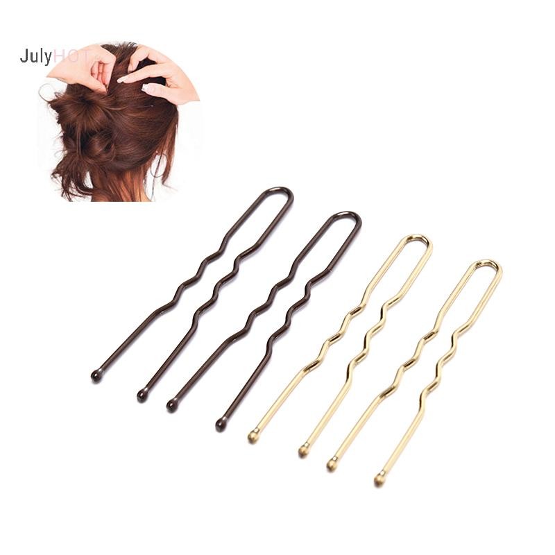 Julyhot 20 Cái / bộ Nữ Hình Chữ U Kẹp Tóc Bobby Chân Kim Loại Barrette Massivedeals