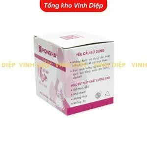 Combo 6 lọ Mực lọ Hồng Hà màu tím dành cho bút máy dung tích 60ml