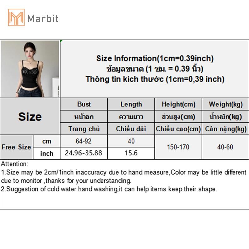 Marbit Nữ Ren Chắp Vá Camisole Spaghetti Dây Đeo Không Tay Gợi Cảm Mùa Hè Áo Mới