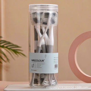 Set Bàn Chải Đánh Răng 2 Đầu Có Cạo Rơ Lưỡi (Hộp Tròn Xám)