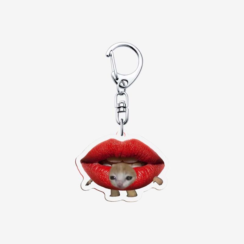 Móc khoá Custom Creative Funny Cat Funny Resin Lanyard Small Link ...