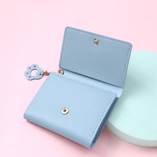 Ví Da Gấp Ba mini Thời Trang Cao Cấp Cho Nữ
