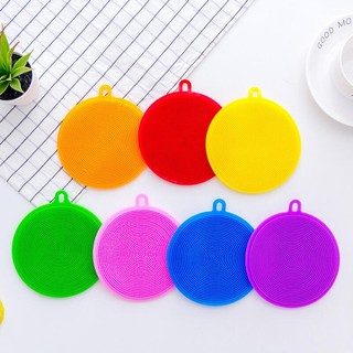 Bàn Chải Rửa Chén Dĩa Bằng Silicon Dày Không Trơn Đa Năng
