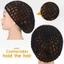 JUNYUE88US Lưới Tóc Lưới, Đan Snood Móc Tóc, Ngủ Mềm Handmade Che Đêm Turban