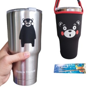 Ly giữ nhiệt Thái Lan cỡ lớn 900ml Tặng Ống hút + Thanh cọ rửa bình cốc uống nước Inox 304