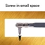 NOTE1 Tuốc nơ vít hai chiều, có ổ cắm hàng loạt Tuốc nơ vít Ratchet 36 răng, Ổ cắm hàng loạt thực tế Xoay góc phải Tuốc nơ vít hẹp Khoảng cách không gian nhỏ