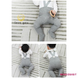 Mg-baby Bé Gái Quần Lót Chân Dễ Thương Có Dây Treo Quần Lót Co Giãn Vớ Quần Legging Trẻ Sơ Sinh