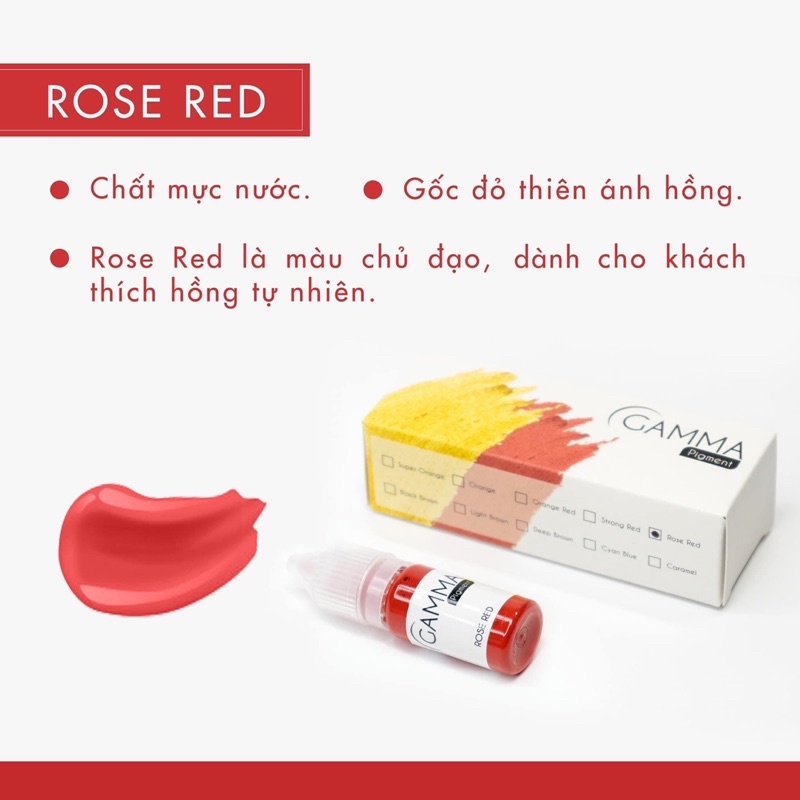 Mực Gamma Dành Cho Môi lên màu chuẩn đẹp chai chiết 3,3ml, Fullsize 10ml