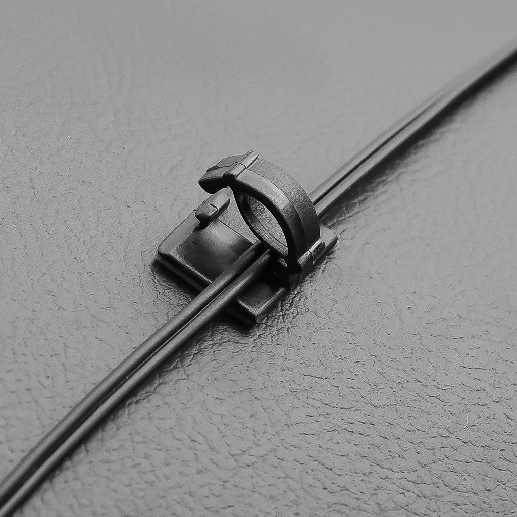 Bộ 10 Kẹp Cố Định Dây Cáp / Bảng Điều Khiển Xe Hơi Đa Năng Màu Trắng Đen