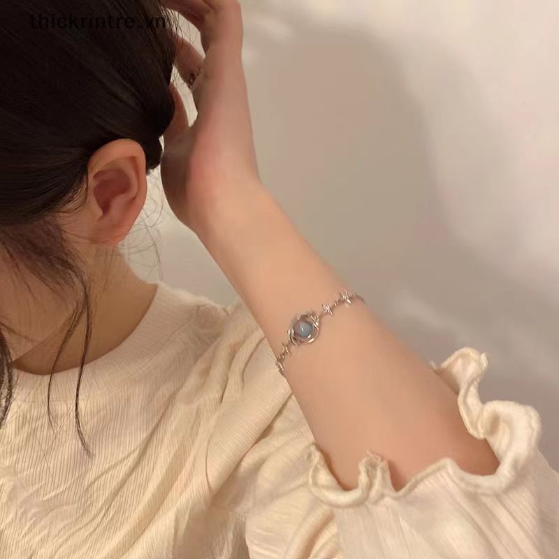 Th Vòng Tay Chuỗi Hạt Đá opal Hình Hành Tinh Có Thể Điều Chỉnh Cá Tính Cho Nữ vn