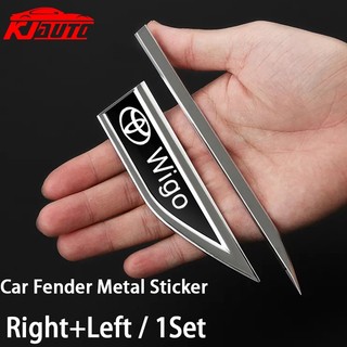 FENDER Logo 3d Bằng Inox Trang Trí Cửa Xe Hơi toyota wigo trd sport gr