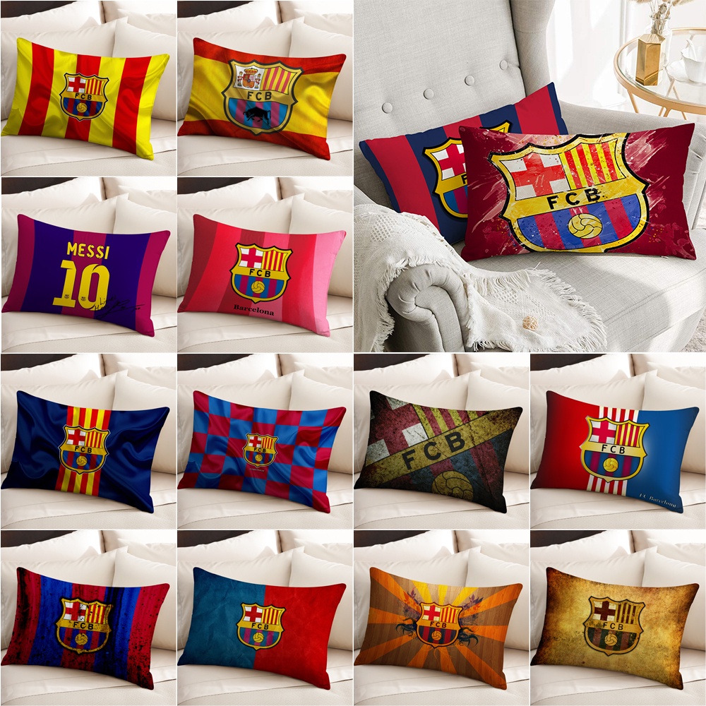 Futbol club Vỏ Gối polyester Hình Chữ Nhật Một Mặt In Họa Tiết Trang Trí Nhà Cửa (Không Kèm Lõi)