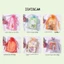 TUYỆT VỜI 20 Cái / lốc Túi Đựng Trang Sức Organza, In Hoa 9x12 13x18cm Túi Đóng Gói Quà Tặng, Túi Bao Bì Bông Tai Trong Suốt Dây Rút