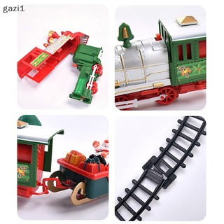 [Gzi1] Đồ Chơi Tàu Lửa Điện Tử Có Khung Đường Ray Xe Lửa & Đường Ray Có Đèn Và Nhạc Quà Tặng Giáng Sinh