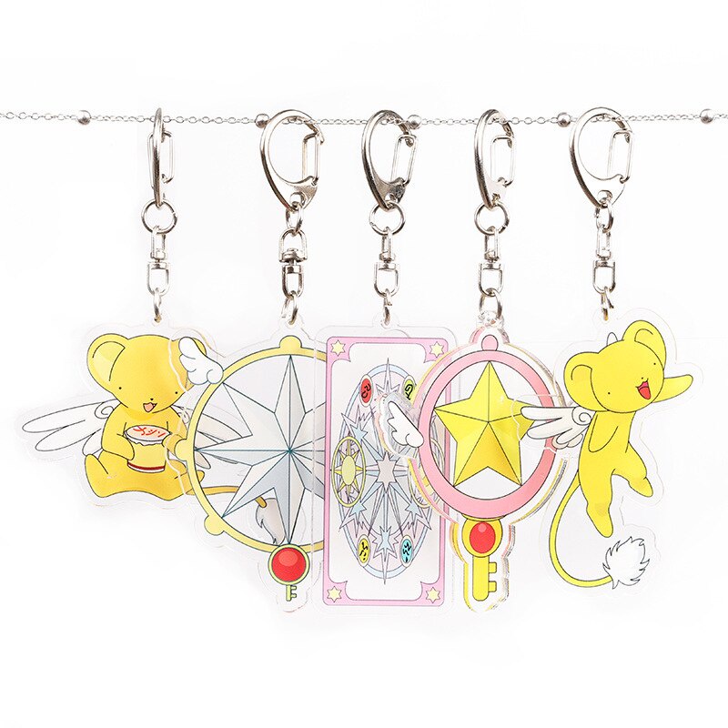 Móc khoá Thủ lĩnh thẻ bài Cardcaptor Sakura Star Wand Phụ Kiện Trang Trí Túi xách Balo