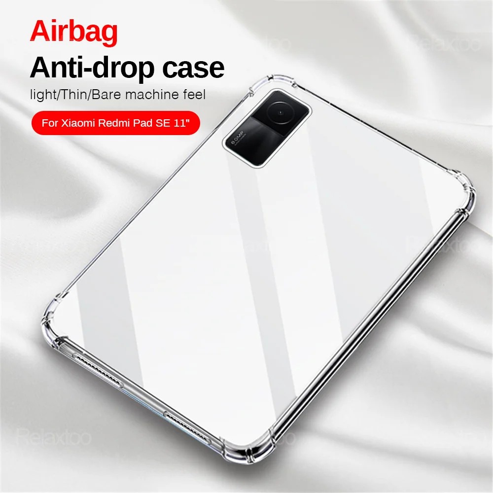 Bao Da Máy Tính Bảng tpu Silicon Mềm Trong Suốt Có Túi Khí Chống Sốc Cho xiaomi redmi pad se 11 "2023 10.61inch