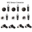 Đầu nối cảm biến TOPTOOLCX M12, Đầu nối 4 5 8 chân M12 Phích cắm hàng không, Đầu nối cáp cảm biến M12 Đầu nối cảm biến phích cắm nguồn Adapte Vít ren khớp nối