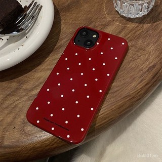 Ốp Điện Thoại Cứng Họa Tiết Chấm Bi Kiểu Mới Cho iPhone 15Pro 14 13 Niche 12 xsmax 11 0BHQ