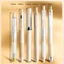 GETVOW 6 Cái / bộ Bút Gel, Bút Bi Cầm Cảm Ứng Mềm 0.5 Mm Mực Đen, Bộ Văn Phòng Phẩm Sấy Nhanh Đa Năng Bút Trung Tính Đồ Dùng Văn Phòng Học Tập