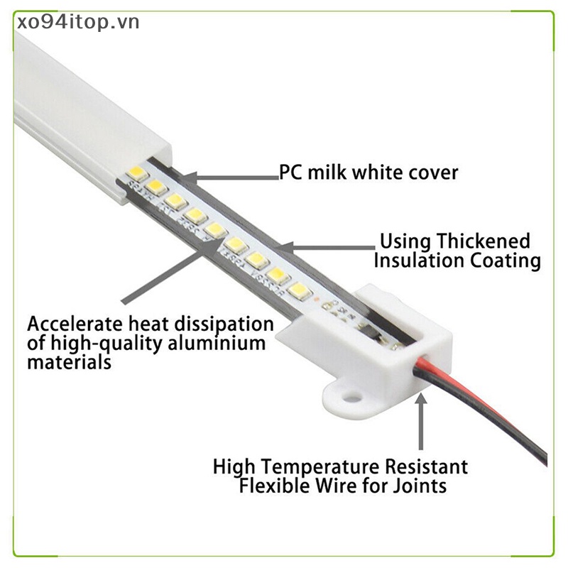 Thanh Đèn LED 72 Bóng XOITOP AC220V 2835 Dạng Kẹp 30cm 40cm Tiết Kiệm Năng Lượng
