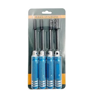 4 RC Kim Loại Lục Giác NUT Ổ Cắm Chìa Khóa Vít Driver Cờ Lê 4.0mm 5.5mm 7.0mm 8.0mm 80213 Bộ Dụng Cụ Buggy Truck Truggy Car- & * &