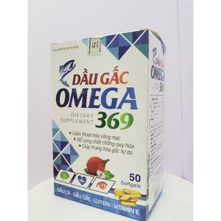 DẦU GẤC OMEGA 369 hỗ trợ chống oxy hóa cho mắt , não , tim lọ 60 viên