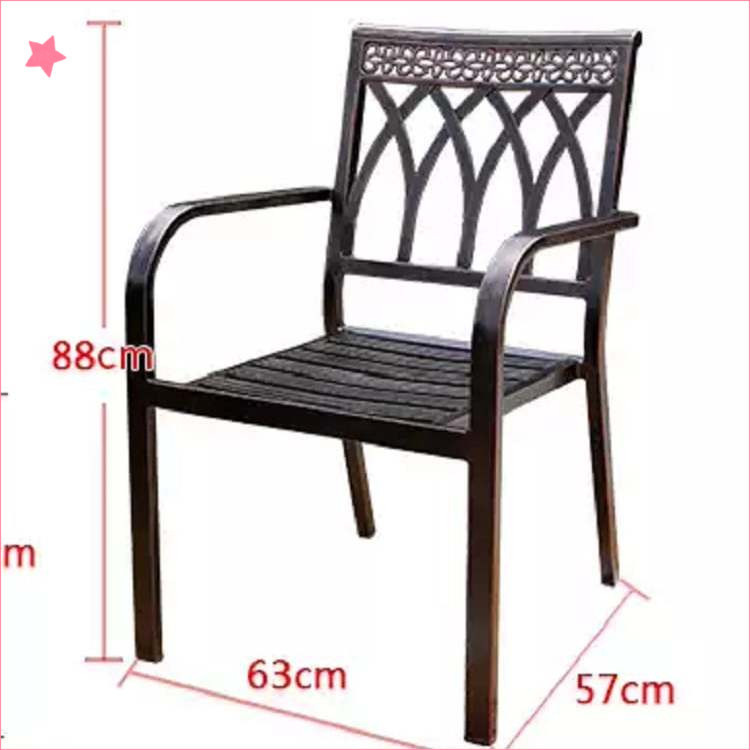 Bộ bàn ghế sân vườn ngoài trời HCN Bộ bàn ghế ban công ngoài trời nhôm đúc Bàn ghế ngoài trời - HP01