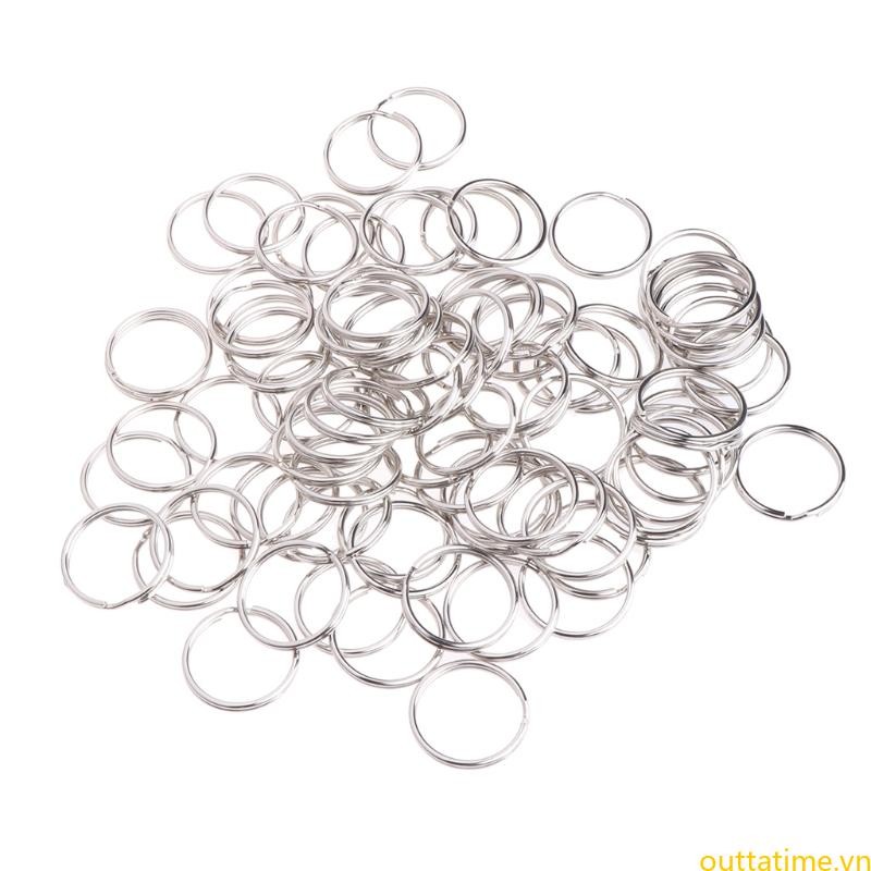 Tốt nhất 100 Chiếc Móc Khóa Inox Vòng Tròn Chia Khóa Chia Chia Nhẫn Móc Khóa Nhỏ
