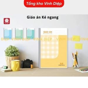 Sổ giáo án kẻ ngang và ô ly khổ A4 120 trang