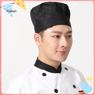 [Ts] Thiết Kế Xếp Ly Mũ Đầu Bếp Mũ Unisex Mũ Bếp Nhà Hàng Khách Sạn Nấu Phục Vụ Bàn Làm Việc Mũ Nấm Màu Trơn Xếp Ly Thiết Kế Bán Chạy Nhất