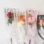 Túi nhựa bó hoa tuyệt vời, Túi đóng gói hoa hồng trong suốt LOVE, Túi một thẳng chống thấm nước Giấy gói hoa văn học