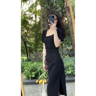 Đầm midi Mỏng Dáng Ôm Thời Trang Mùa Hè 2023 Phong Cách Pháp Cho Nữ