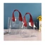 Túi Tote ESSENCEH, Tay Cầm Túi Mua Sắm Trong Suốt, Túi Bảo Quản Chống Thấm Nước PVC