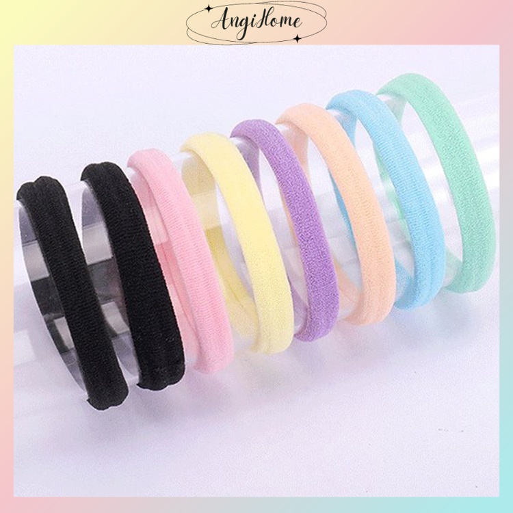 Hộp 1/5/10/20 Dây buộc tóc  thun cột tóc nữ dễ thương phong cách Hàn Quốc  ANGIHOME