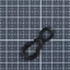 Dụng cụ cắm trại và hiking đen POM carabiner nhựa, tiện ích EDC