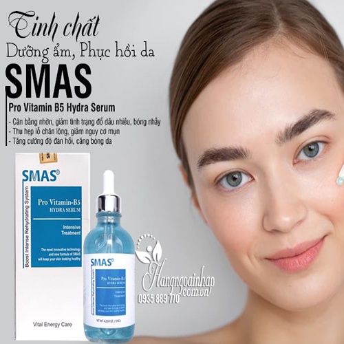 Serum Cấp Ẩm Phục Hồi Giảm Mụn Trắng Da SMAS  B5  120ML Hàng Nhập Khẩu!