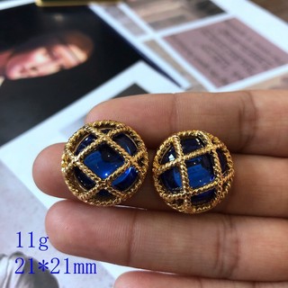 Medieval Bông Tai Mạ Vàng / Bạc 925 Họa Tiết Chạm Khắc Sống Động