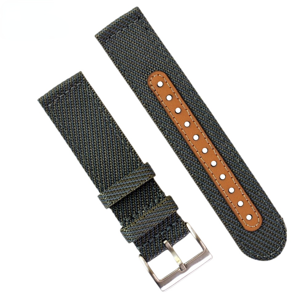 Dây Đeo Đồng Hồ Bằng Vải canvas nylon Dệt 18mm 20mm 22mm Thời Trang Mùa Đông Cho Nam Và Nữ