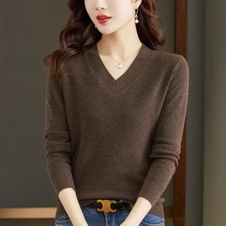 Áo sweater Dệt Kim Cổ Chữ v Dáng Rộng Phong Cách Hàn Quốc Thời Trang Thu Đông 2023 Mới