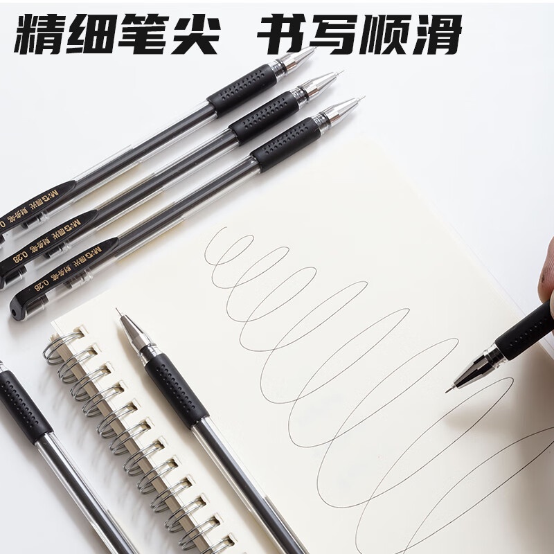1 Bút Mực Nước M&G Ngòi Bút 0.28 Màu Đen Nắp Kéo Đặc Biệt Cho Học Sinh / Văn Phòng