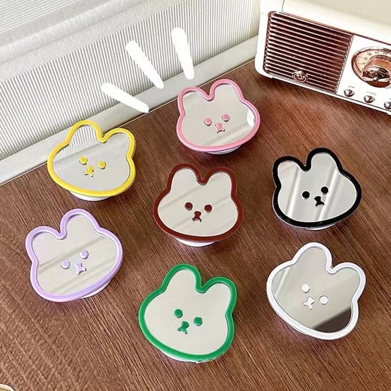 Dễ Thương Giá Đỡ Điện Thoại Hình Thỏ / Gấu / Heo Có Thể Thu Vào Chống Rơi