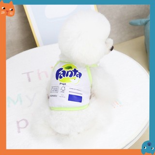Mới Thú Cưng Soda Quần Áo Chó Sling Quần Áo Thú Cưng Quần Áo Chó Xuân Hè Quần Áo Mèo Quần Áo Thú Cưng
