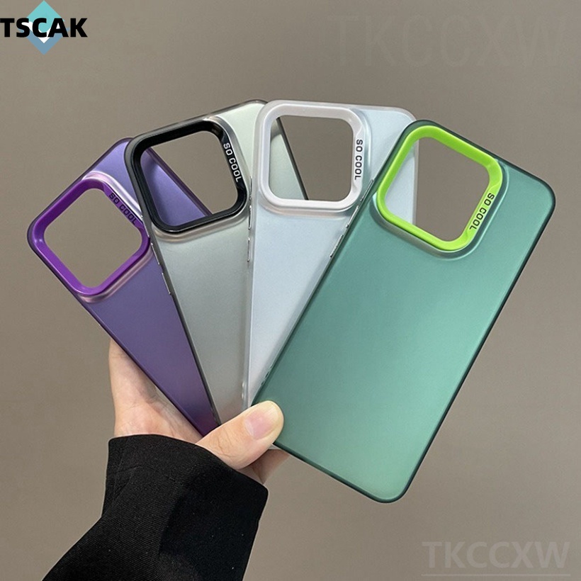 Sang Trọng Ốp Điện Thoại Silicon Chống Sốc Cạnh Vuông Màu Kẹo Cho xiaomi 14 13t 13 12t 12 pro 11 lite 10s