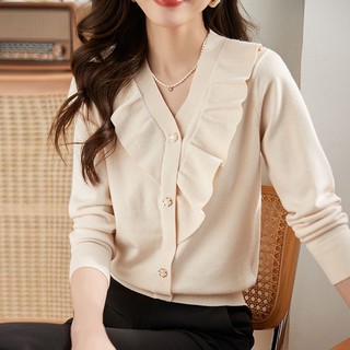 Áo sweater Tay Dài Cổ Chữ v Phong Cách Thời Trang Thu Đông Mới 2023